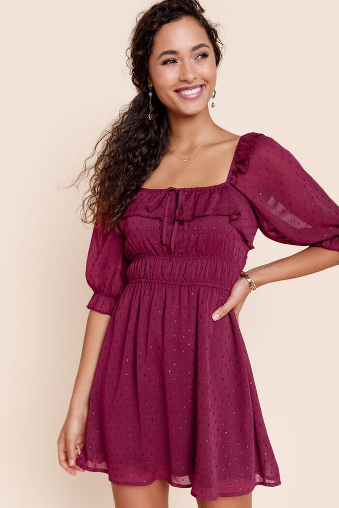 Pink Fringe Ruffle Sun Dress - Shop Kendry Collection Boutique