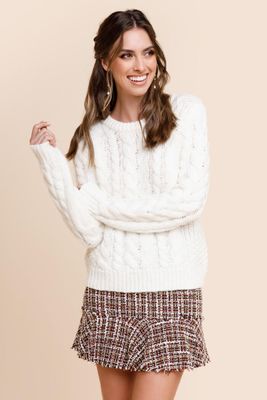 Dafne Cable Knit Sweater