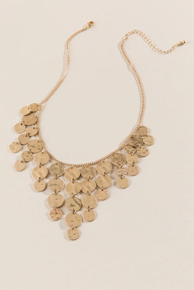 coin statement necklace