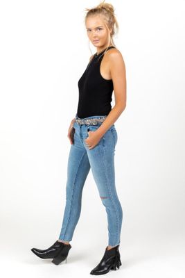 Harper Heritage Stretch Destructed Skinny Jeans