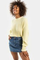 Mallory Long Sleeve Solid Rib Pullover