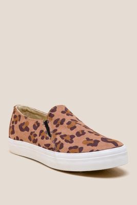 Restricted Vanity Leopard Slip On Sneaker