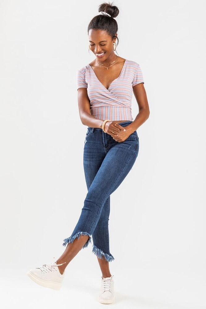 dosis Tanke Privilegium Francesca's Camron Frayed Hem Skinny Jeans | Bridge Street Town Centre