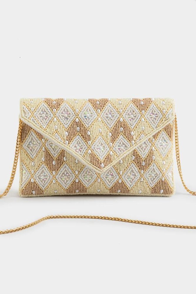 Resin And Marble Rectangular Beaded Clutch Bag For Women at Best Price in  Delhi