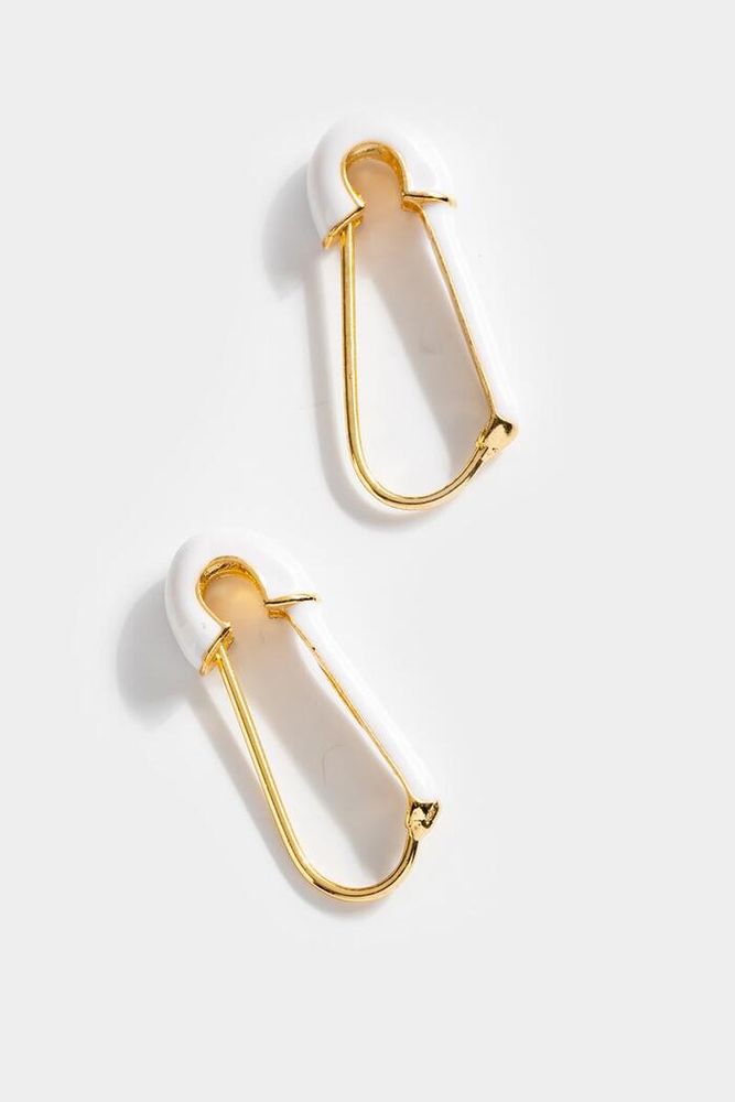 anthropologie safety pin earring