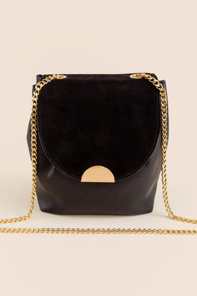 Francesca's Mareen Suede O Ring Crossbody