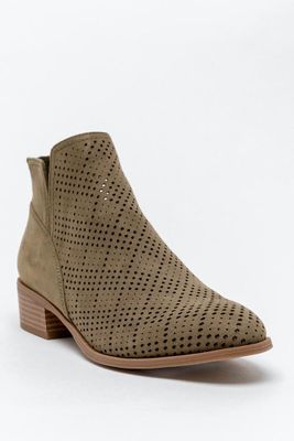 Rhianna Perforated Ankle Boot
