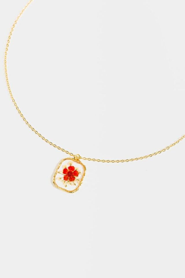 Louis Vuitton, Jewelry, Louis Vuitton Flower Gold Tone Station Necklace