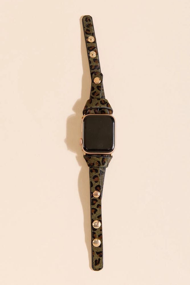 Leopard Print Smart Watch Band