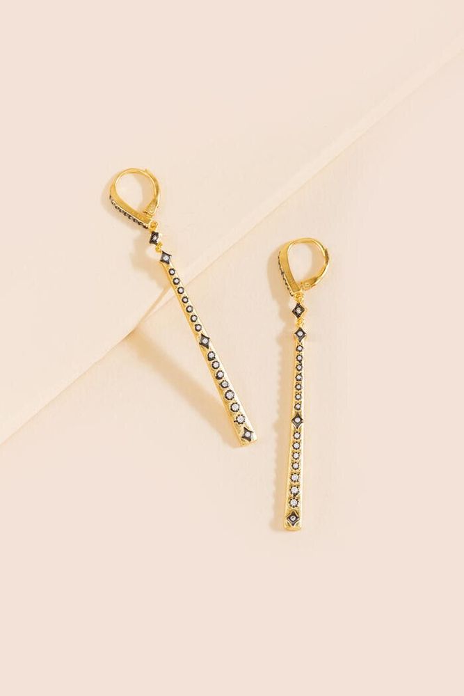 Francesca's MAMA Linear Drop Earrings