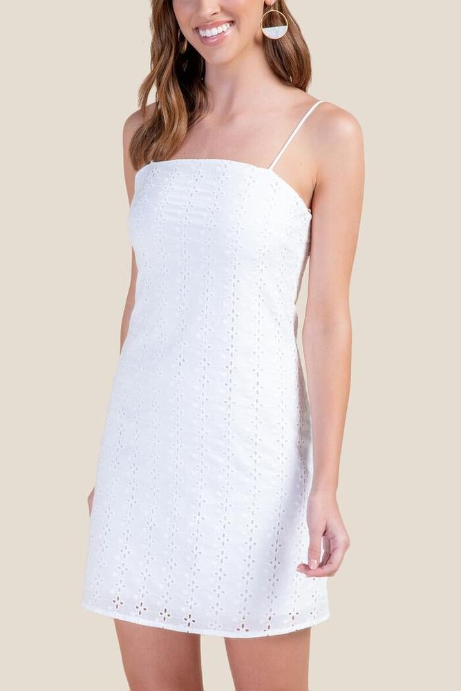 Francesca's Roxanne Eyelet Sheath Dress | Connecticut Post Mall