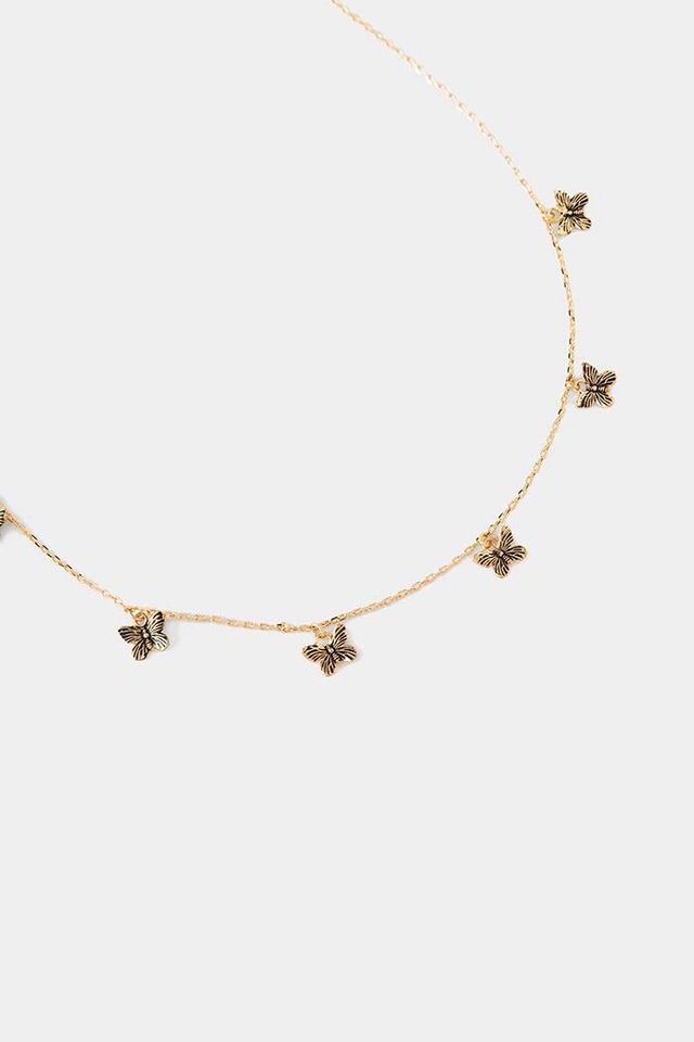 Francesca's Jules Layered Flower Charm Necklace