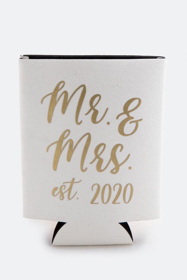 Francesca's Mr. & Mrs. est. 2020 Wine Bottle Koozie