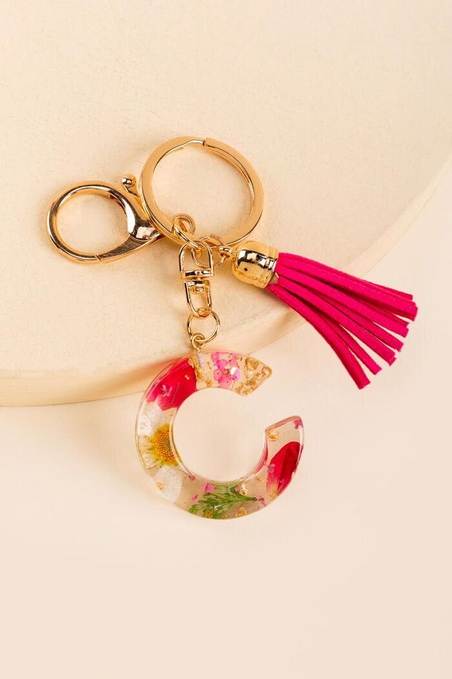 Acrylic Monogram Keychain – Pink Pigeon Boutique