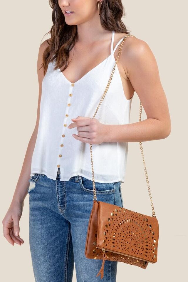 Francesca's Ada Medallion Crossbody