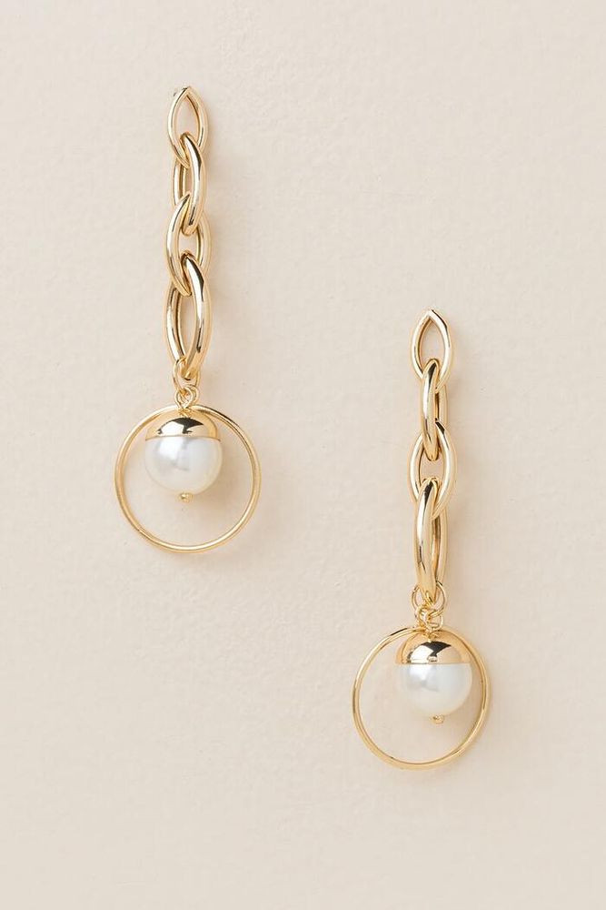 Francesca's MAMA Linear Drop Earrings