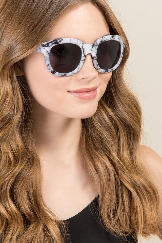 Francesca's Quary Marble Sunglasses