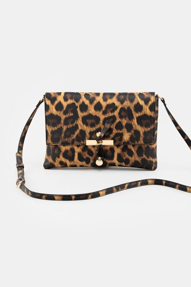 Leopard About Town Crossbody Tote