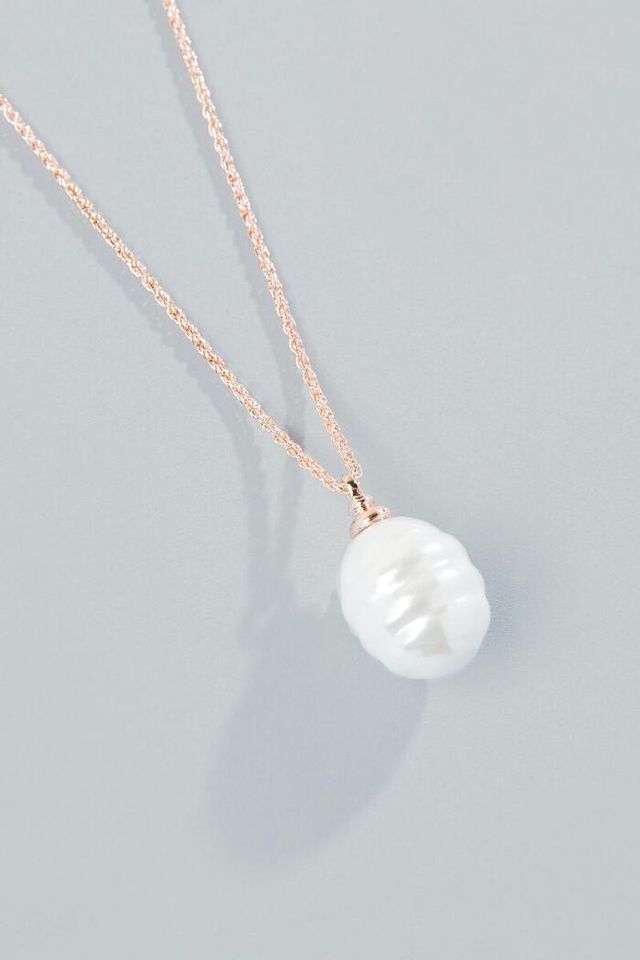 Silicium Gek plank Francesca's Henley Pearl Pendant in Rose Gold | Connecticut Post Mall