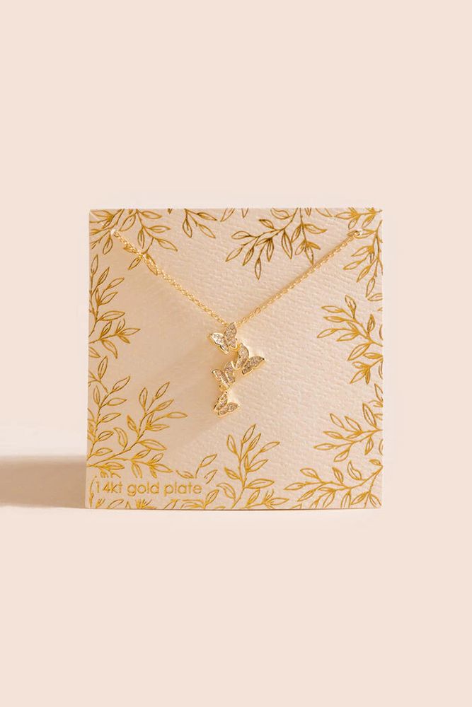 Francesca's Jules Layered Flower Charm Necklace
