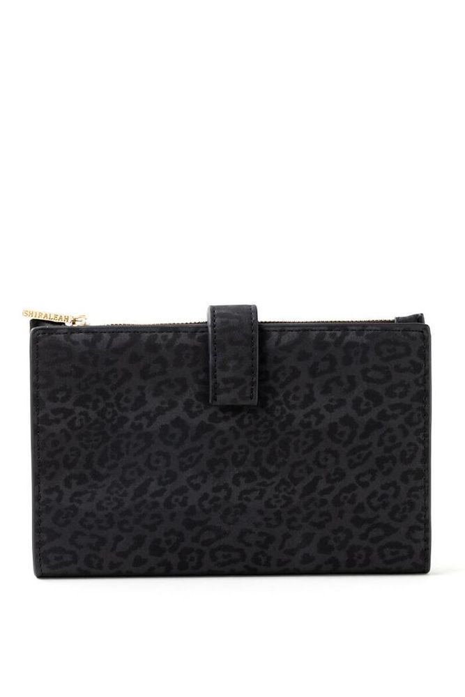 Ornate Leopard Print Wallet