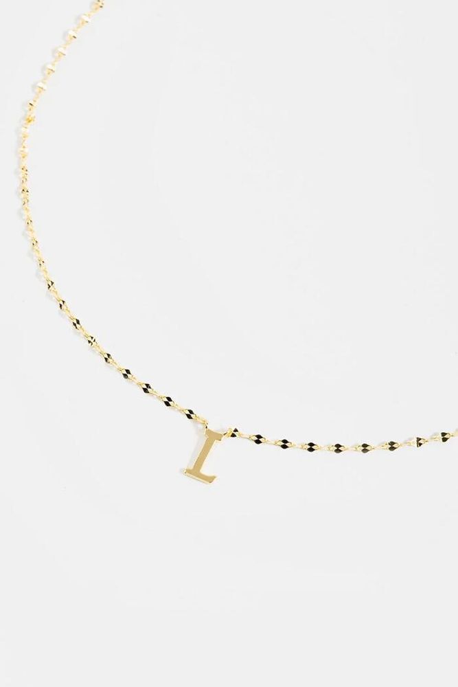 Francesca's L Initial Pendant Necklace
