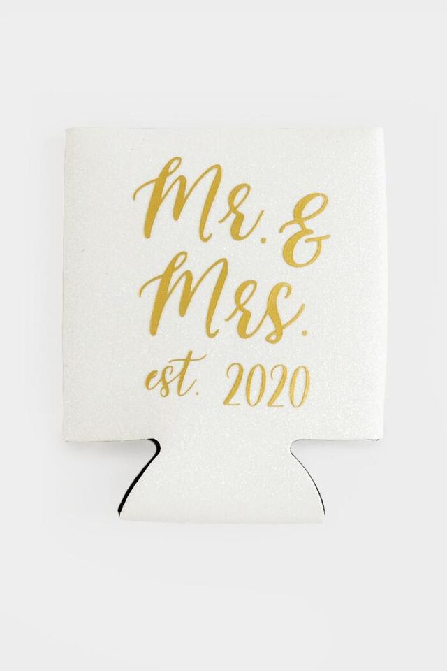 Francesca's Mr. & Mrs. est. 2020 Wine Bottle Koozie