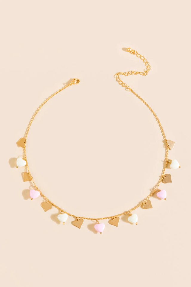 Francesca's Jules Layered Flower Charm Necklace