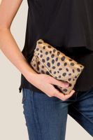 Francesca's Linda Fold Over Leopard Clutch