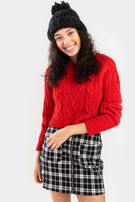 Ally Braid Knit Sweater