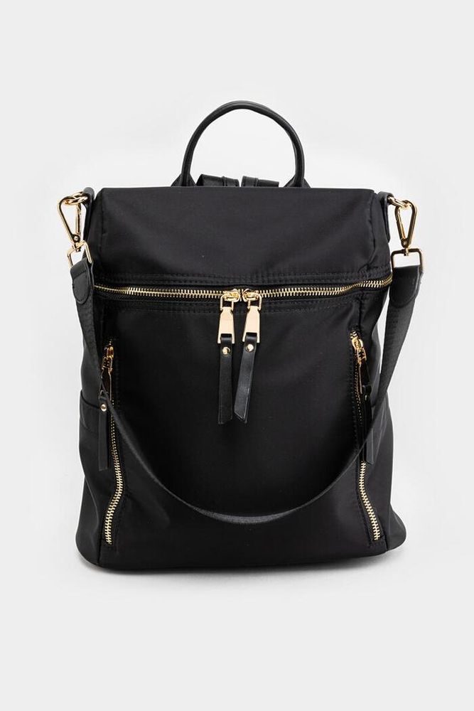Francesca's Nicolette Convertible Side Zip Backpack