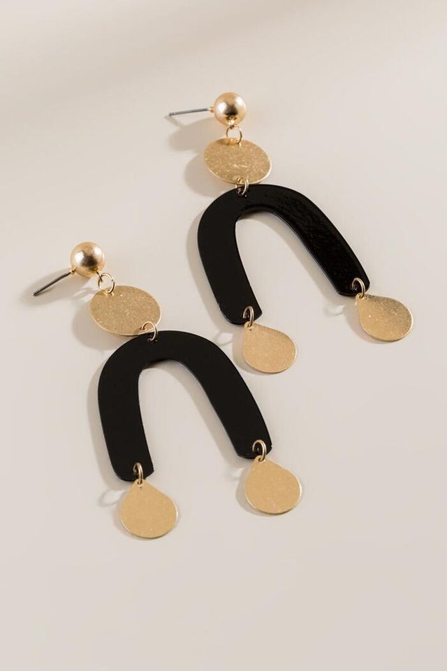 Francesca's Kelsey Lock and Key Earrings