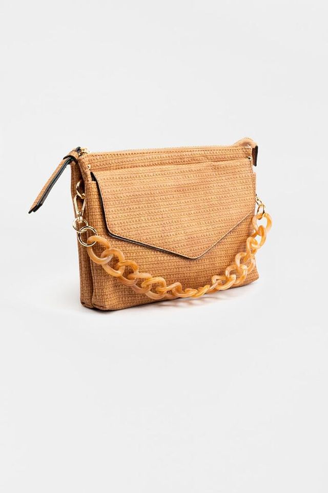 Harley Straw Crossbody Clutch Bag