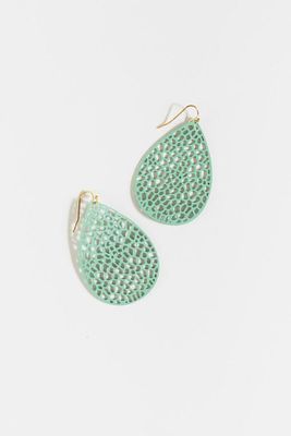 Juliana Leather Teardrop Earrings