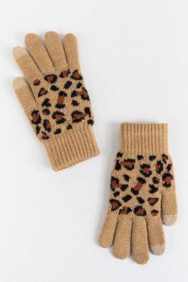 Ally Leopard Tech Gloves