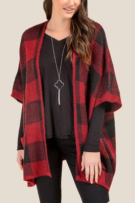 Lucinda Plaid Sweater With Pockets