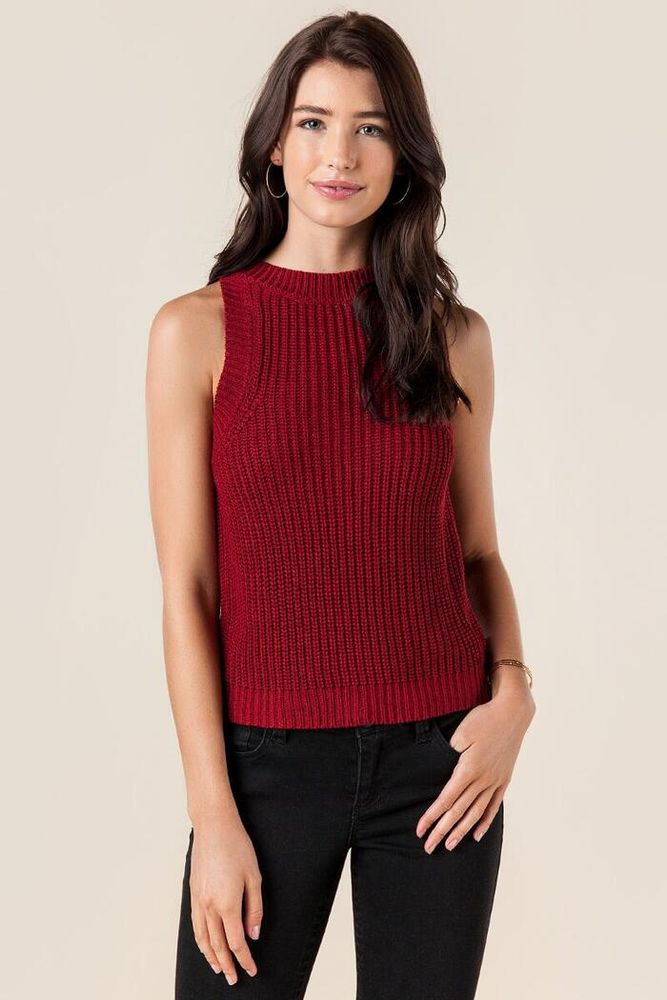 Red Heart Roomy Relaxed Turtleneck