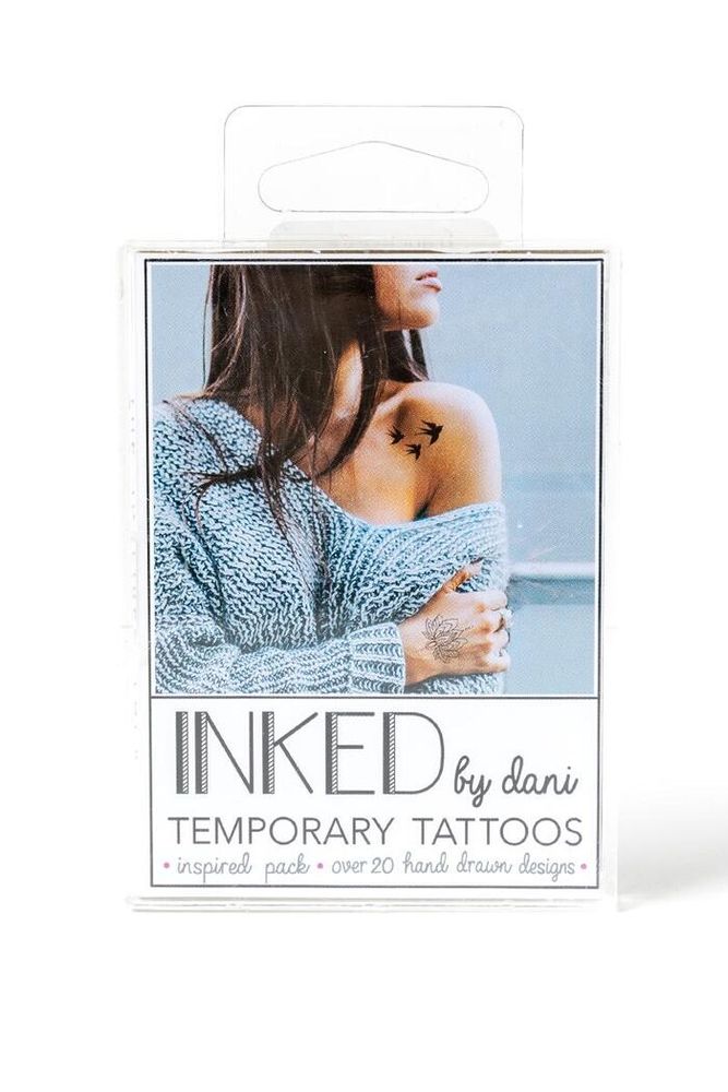 INKED by Dani Black  White Nail Art Temporary Tattoo Pack  ASOS