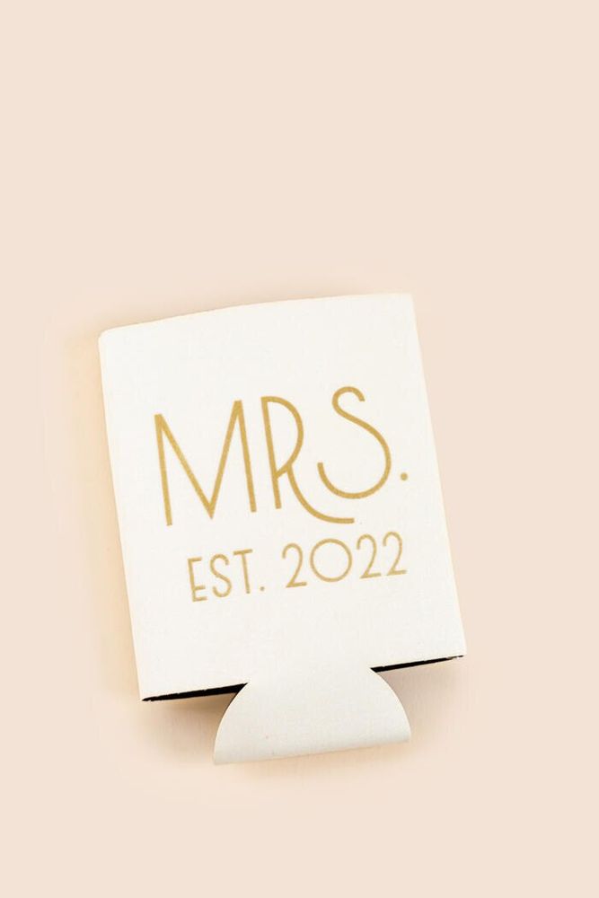 Francesca's Mr. & Mrs. est. 2020 Wine Bottle Koozie