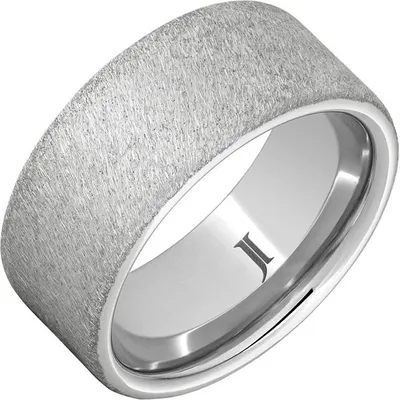 Serinium® Men's Ring with Grain Finish