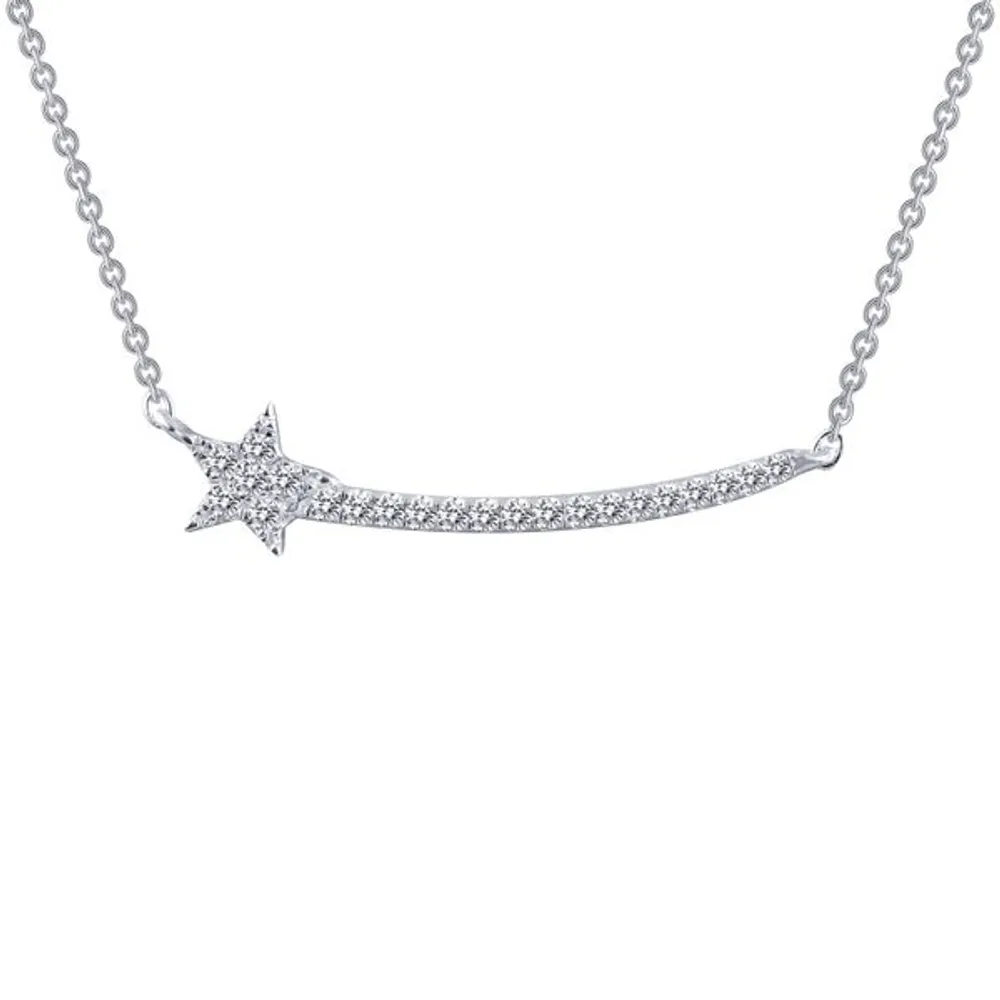 Luv My Jewelry Shooting Star Necklace in Sterling Silver LMJDRN0009W -  Casale Jewelers