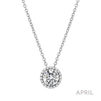 April Birthstone Necklace