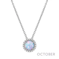 October Birthstone Necklace