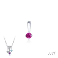 July Birthstone Love Pendant