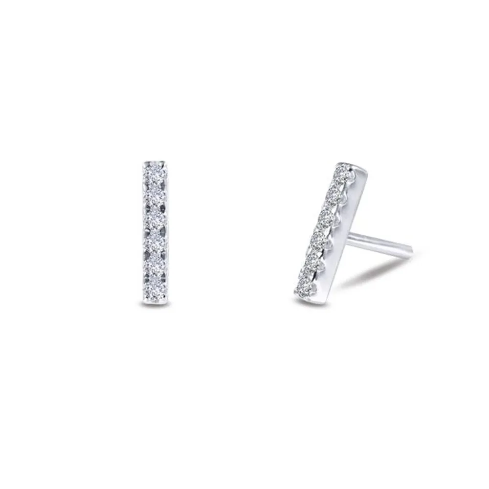 Mini Vertical Bar Stud Earrings