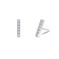 Mini Vertical Bar Stud Earrings