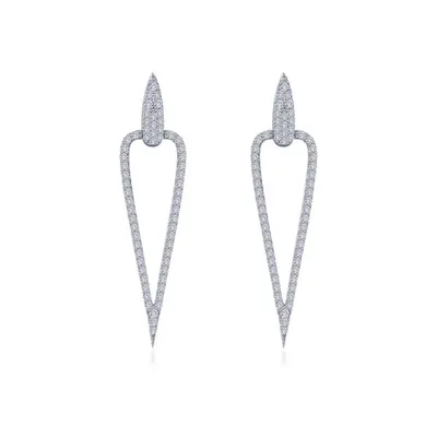 Inverted Triangle Drop Earrings