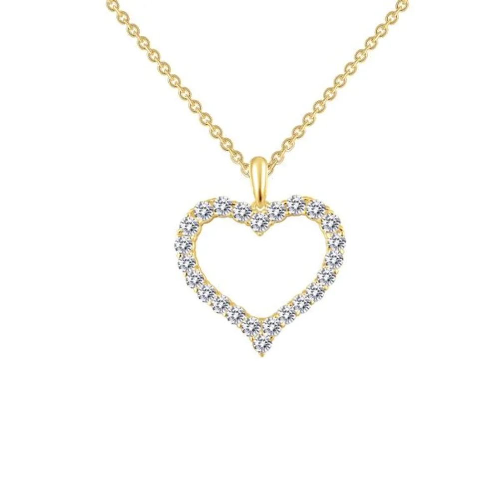 Open Heart Pendant Necklace