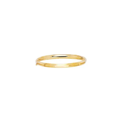 14K Gold Polished Children's Bangle