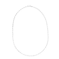 Silver Petite Paperclip 24" Necklace